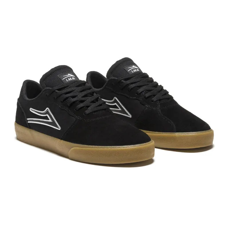 Lakai Cardiff Skate Shoes - Black/Gum - Shop The Best Skate Shoes - Wake2o