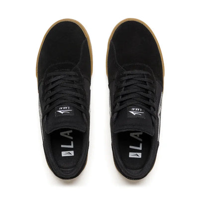 Lakai Cardiff Skate Shoes - Black/Gum - Shop The Best Skate Shoes - Wake2o