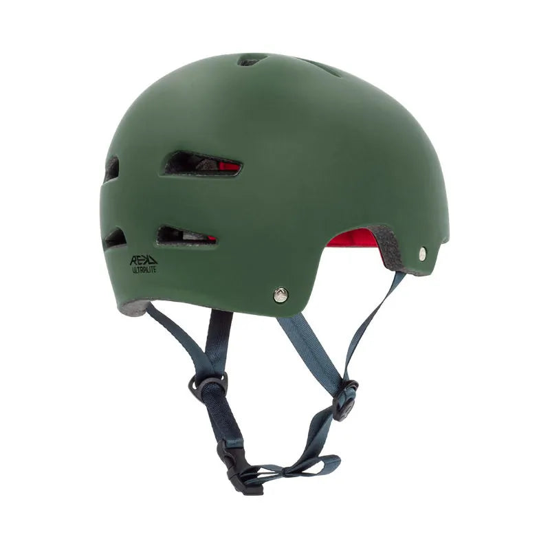 REKD Ultralite In-Mold Skateboard Helmet in Green - Best Skateboard Helmets - Shrewsbury Skateboard Shop- Wake2o UK