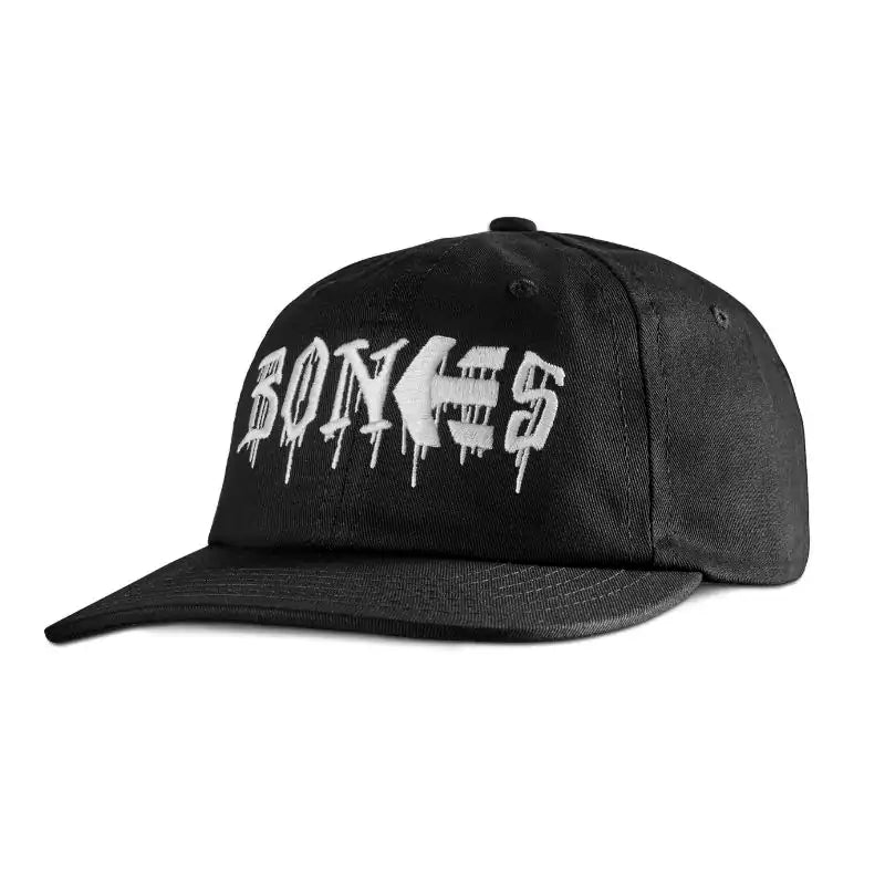 Etnies Bones Snapback Cap Black Amazing Skate Headwear Wake2o