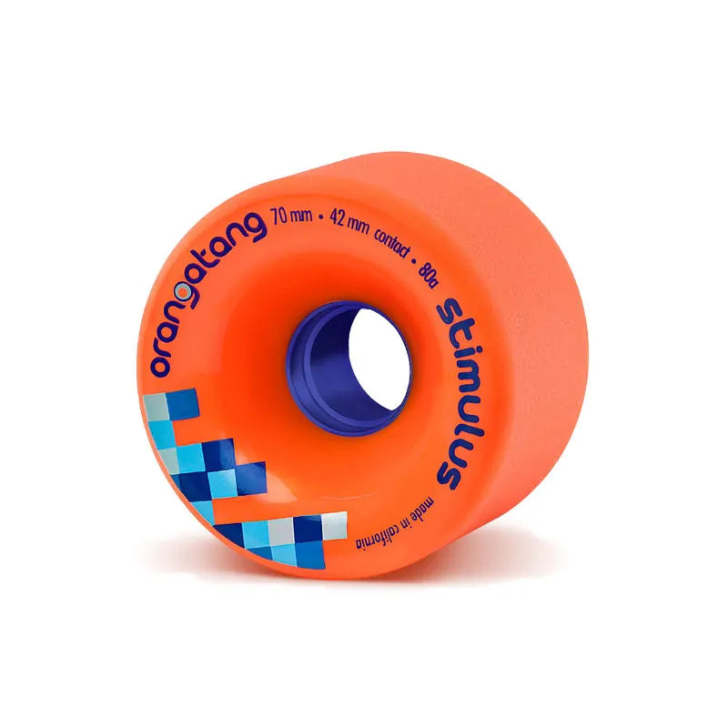 Orangatang Stimulus Longboard Wheel Set Orange 80a - UK Skate Shop - Wake2o