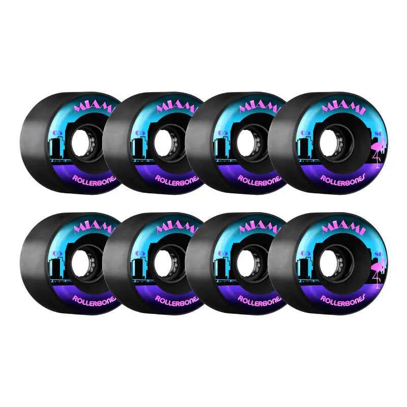 RollerBones Miami Outdoor Wheels - 65mm/80a x8 - Wake2o