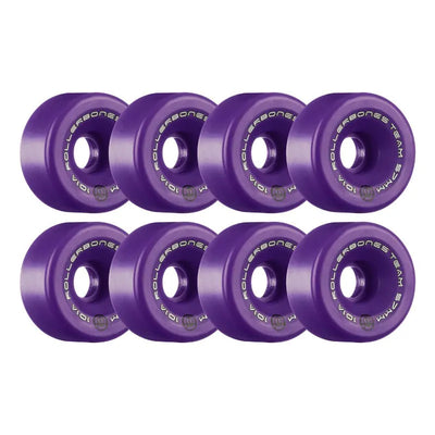 RollerBones Team Logo Wheels - Purple x8