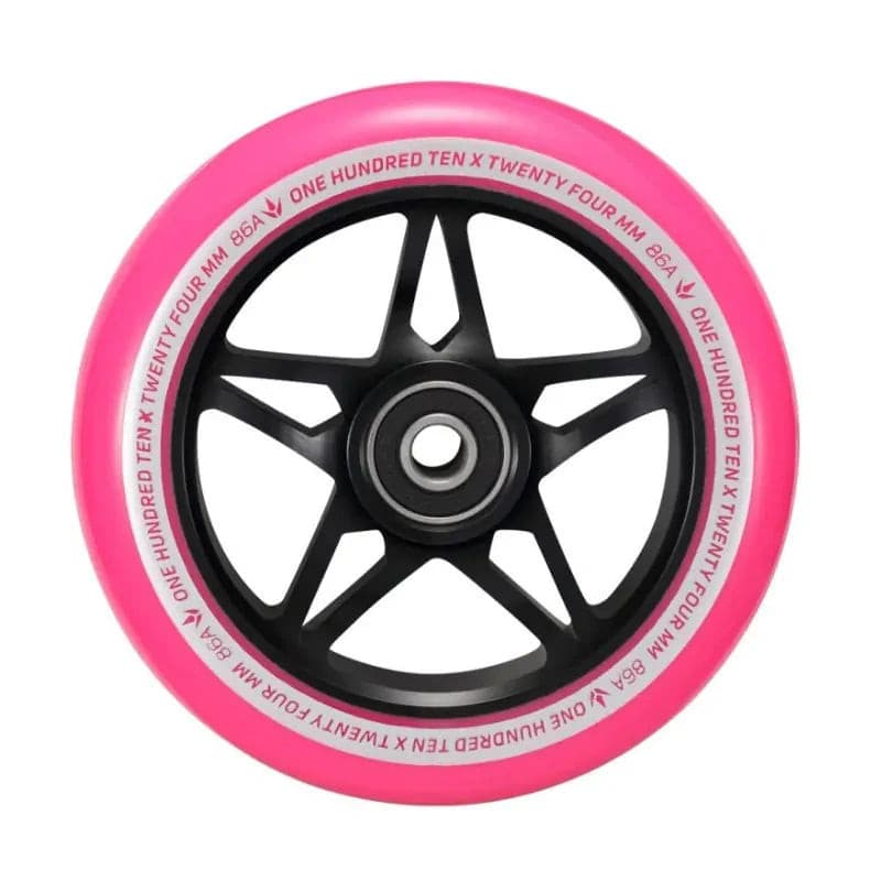 Blunt Envy S3 110mm Scooter Wheels - Black/Pink - Wake2o