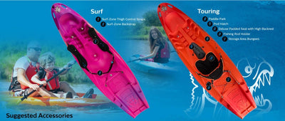 Pyranha Surfjet 2.0 Kayak - Sit On Top - Optional Extras Available - Wake2o
