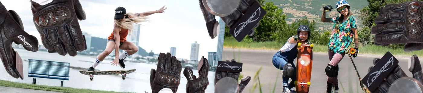 Longboard Gloves And Skateboard Gloves By Loaded - Wake2o