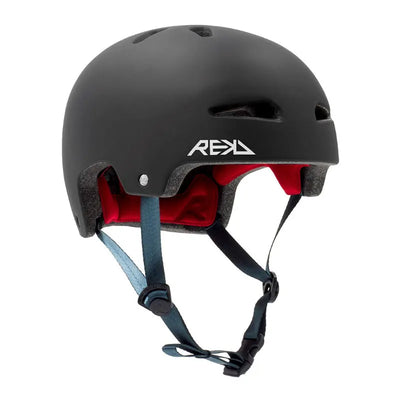 REKD Ultralite In-Mold Helmet - Black - Best Skateboard Helmets - Wake2o