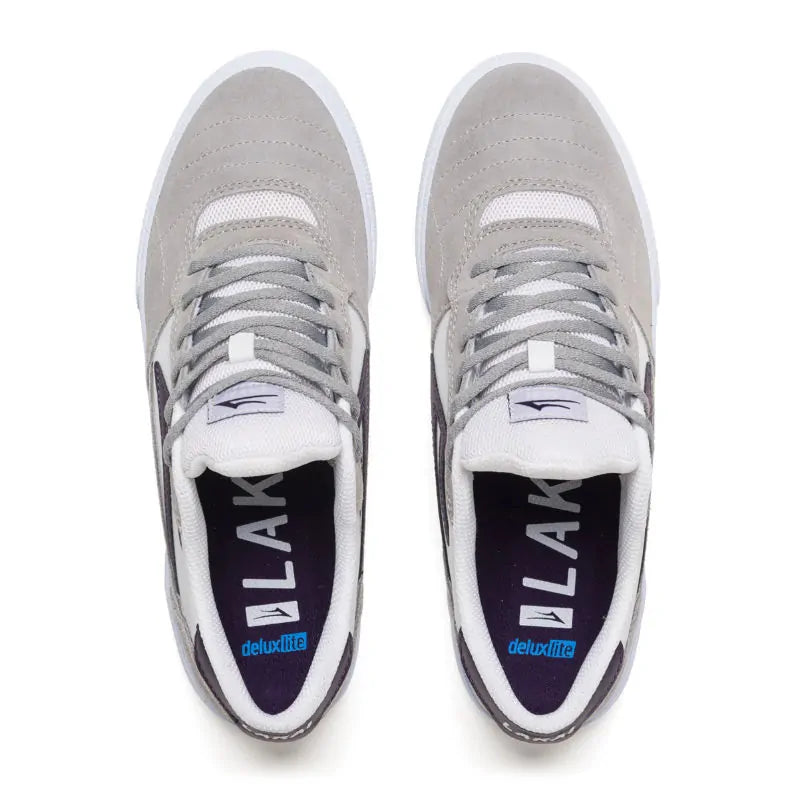 Lakai Cambridge Skate Shoes - Light Grey/White - Wake2o