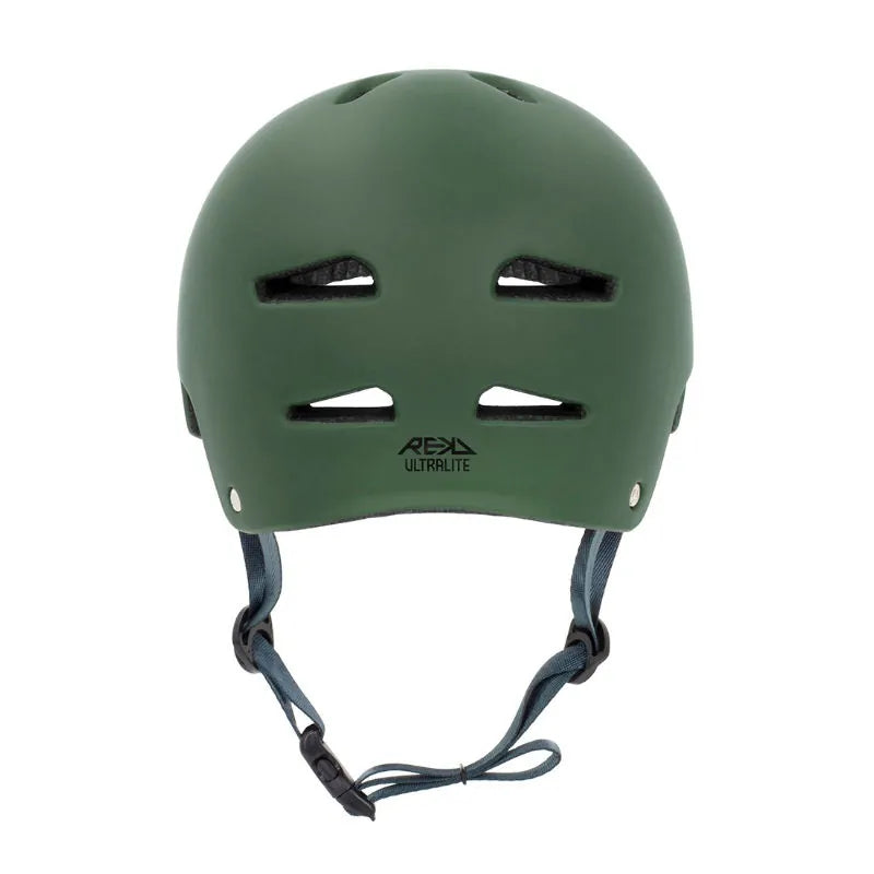 REKD Ultralite In-Mold Helmet - Green - Best Skateboard Helmets - Wake2o