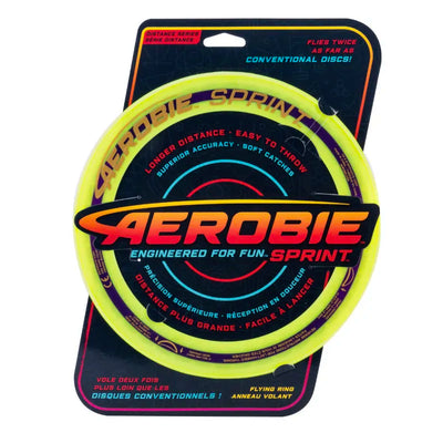 Aerobie 10" Sprint Ring Frisbee - Yellow - Shrewsbury Water Sport Shop - Wake2o UK