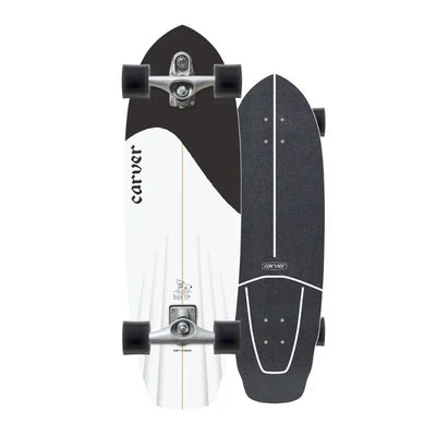 Carver Black Tip C7 Surfskate Complete - Shrewsbury Skateboard Shop - Wake2o