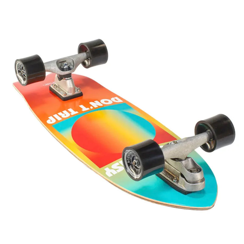 Carver Free and Easy Gradient Sun Surfskate Complete Paired With The Carver C7 Surfskate Trucks - Shrewsbury Skateboard Shop - Wake2o