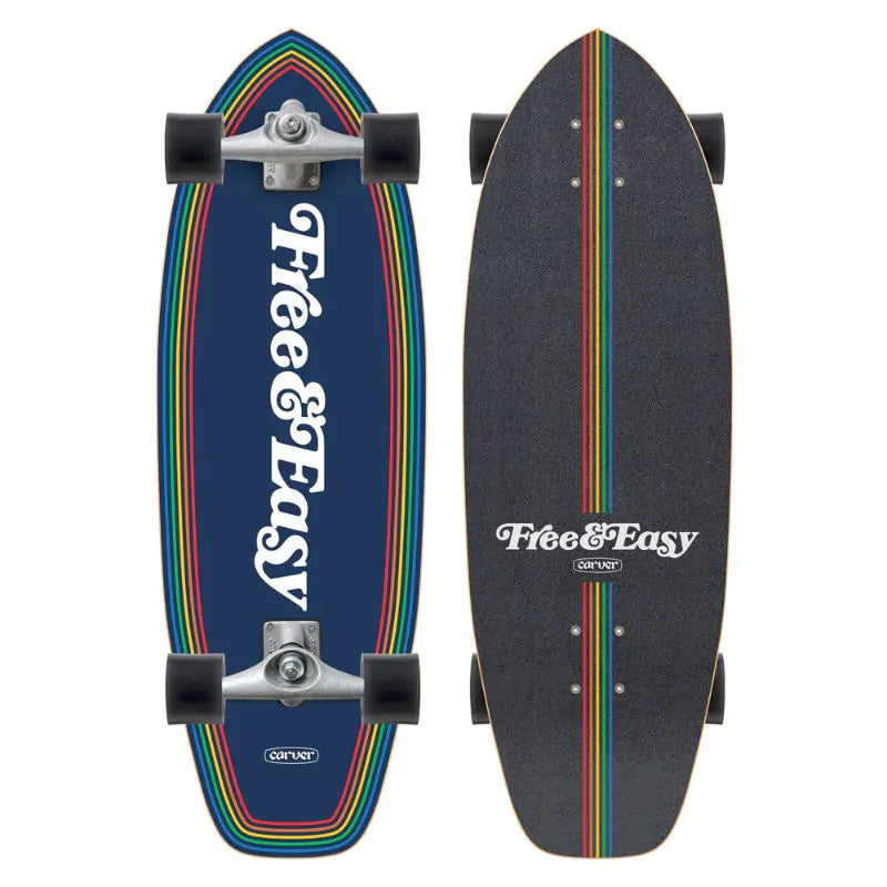 Carver Free and Easy Prism Surfskate Complete - Paired With CX Surfskate Trucks - Shrewsbury Skateboard Shop - Wake2o