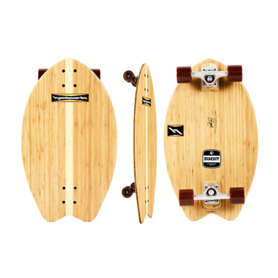Hamboards - 24" The Biscuit - Bamboo Longboard - Wake2o