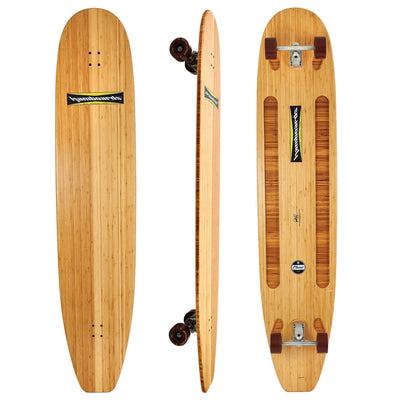 Hamboards - 6'2'' The Classic - Bamboo Surf Cruiser - Surfskate - Wake2o