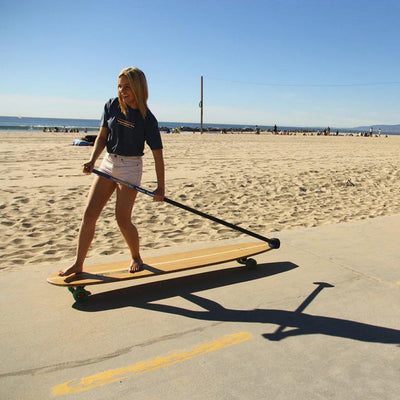 Hamboards - Street Sweeper Pro Skate Pole - Land Paddle - Sup On The Streets - Wake2o