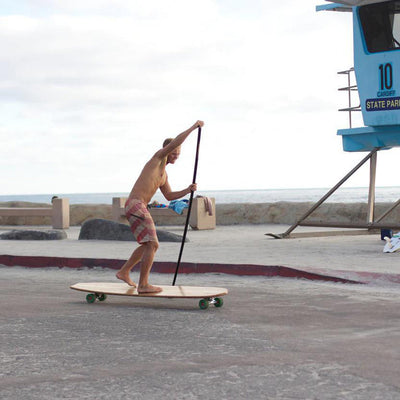 Hamboards - Street Sweeper Pro Skate Pole - Land Paddle - Sup On The Streets - Wake2o