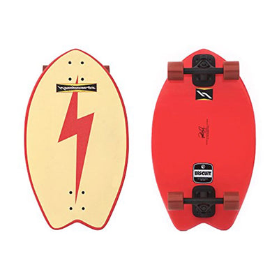 Hamboards - 24" The Biscuit - Red Bolt Surfskate - Wake2o