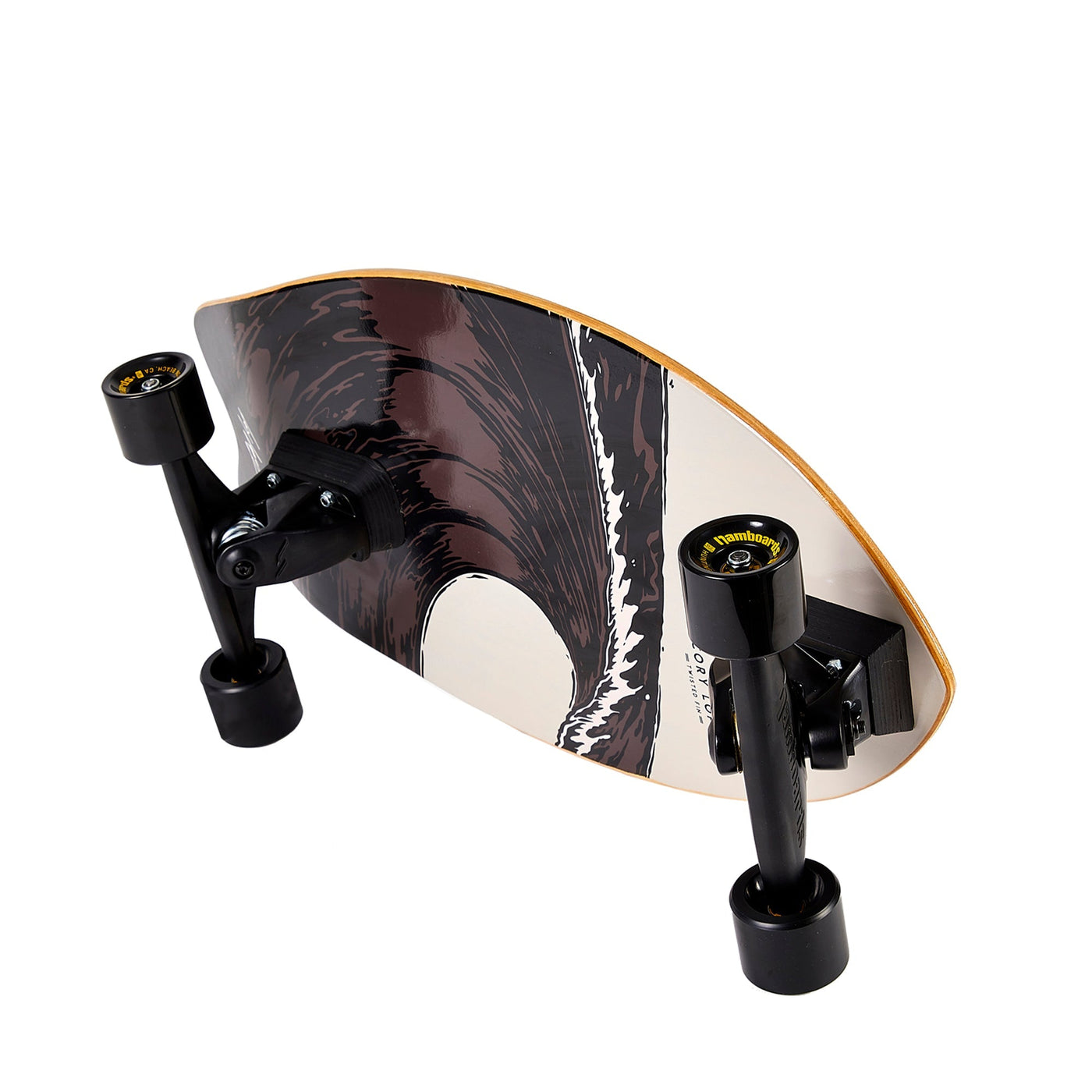 Hamboards - 26" The Corey Lopez Twisted Fin - Grey Surfskate Wake2o
