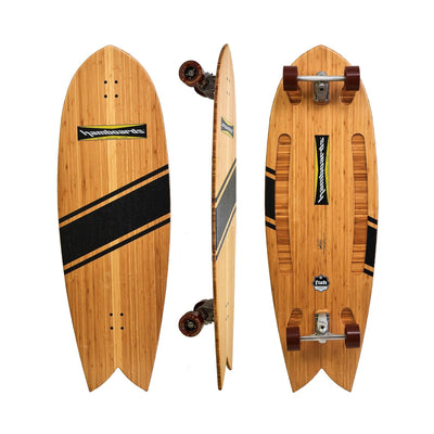 Hamboards - 4'5" The Fish - Wedge Surfskate - Wake2o