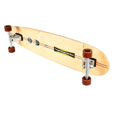 Hamboards - 45" The Huntington Hop - Light Blue/Orange/Red Surfskate - Wake2o