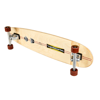 Hamboards - 45" The Huntington Hop - Navy/Light Blue Checkers Surfskate - Wake2o