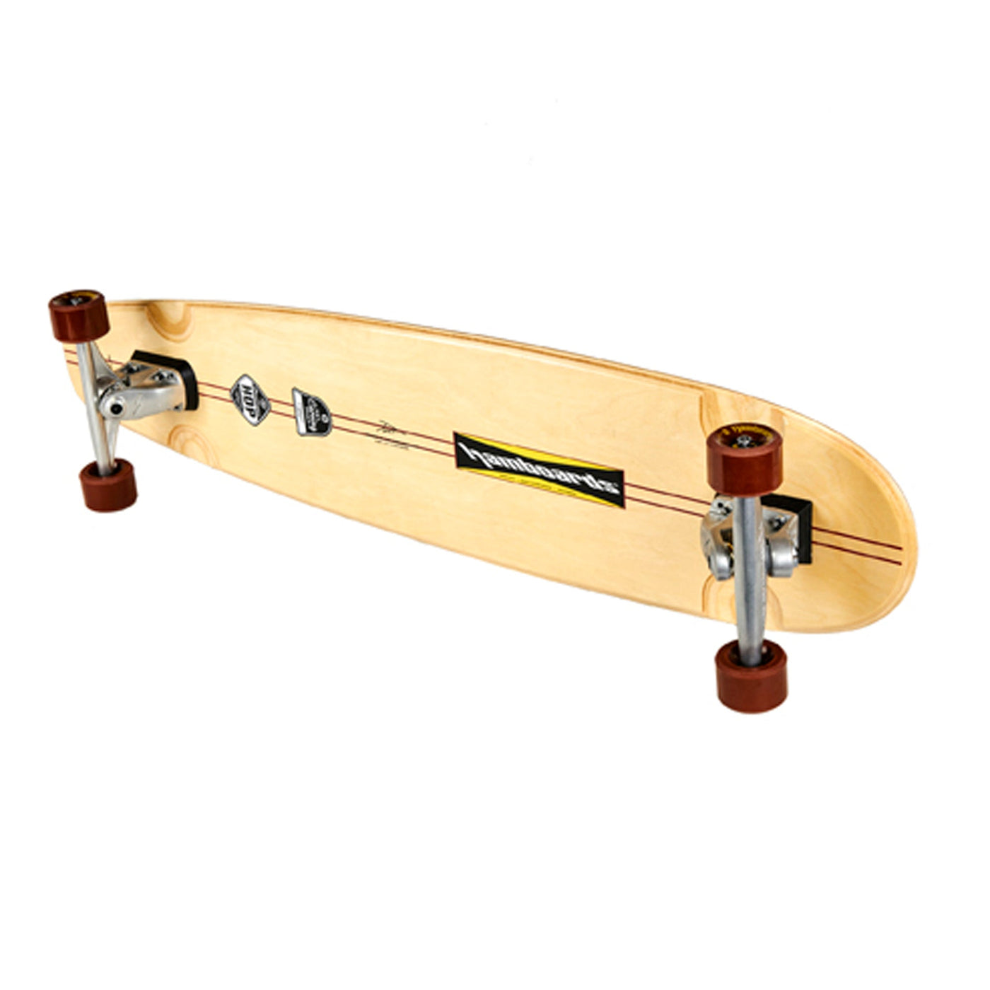 Hamboards - 45" The Huntington Hop - Orange/White Checkers - Surfskate - Wake2o Surf Cruiser
