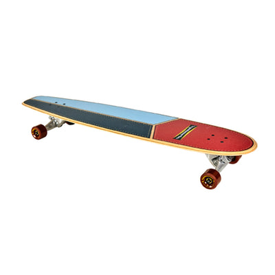 Hamboards - 45" The Huntington Hop - Red/Light Blue/Navy Surfskate - Surf Cruiser - Wake2o