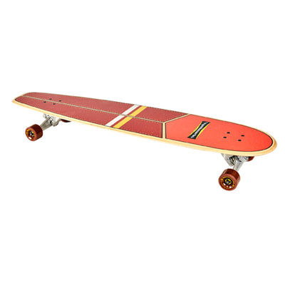 Hamboards - 45" The Huntington Hop - Red/Orange/Yellow/White - Surf Cruiser surfskate - Wake2o