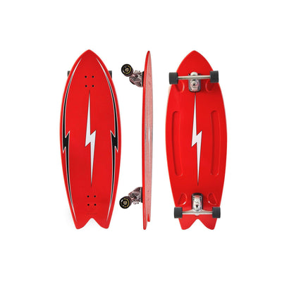 Hamboards - 43" The Pescadito - North Shore Red Surfskate - Wake2o