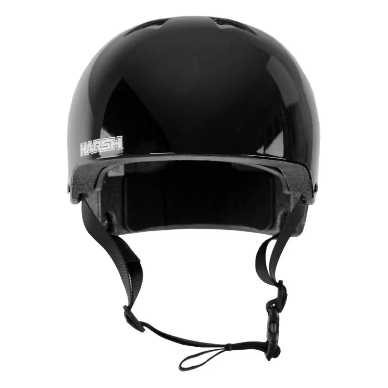 Harsh Pro EPS Skateboard Helmet In Black Gloss - Shrewsbury Skateboard Shop - Wake2o UK