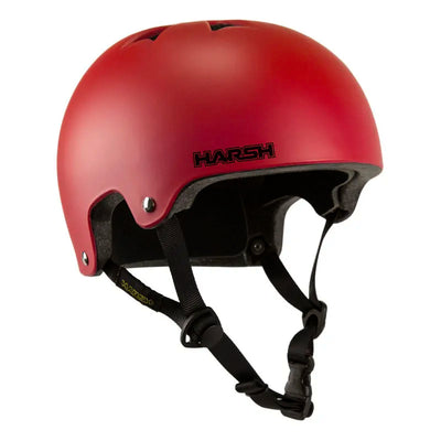 Harsh Pro EPS Skateboard Helmet In Red Matte - Wake2o