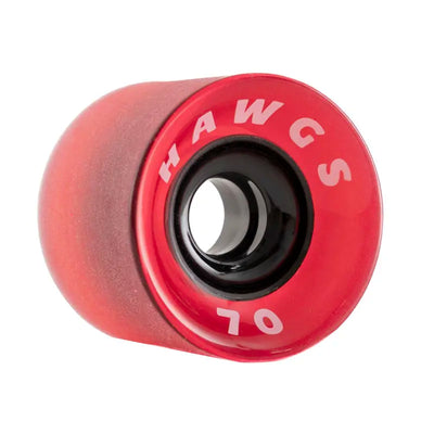 Hawgs Supreme 70mm Longboard Wheels In Red - Shrewsbury Skateboard Shop - Wake2o