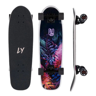 Landyachtz Dinghy Blunt Tropical Night Longboard Cruiser - Shrewsbury Skateboard Shop - Wake2o