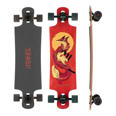 Landyachtz Drop Hammer Sun Fox Longboard Complete - Shrewsbury Skateboard Shop - Wake2o