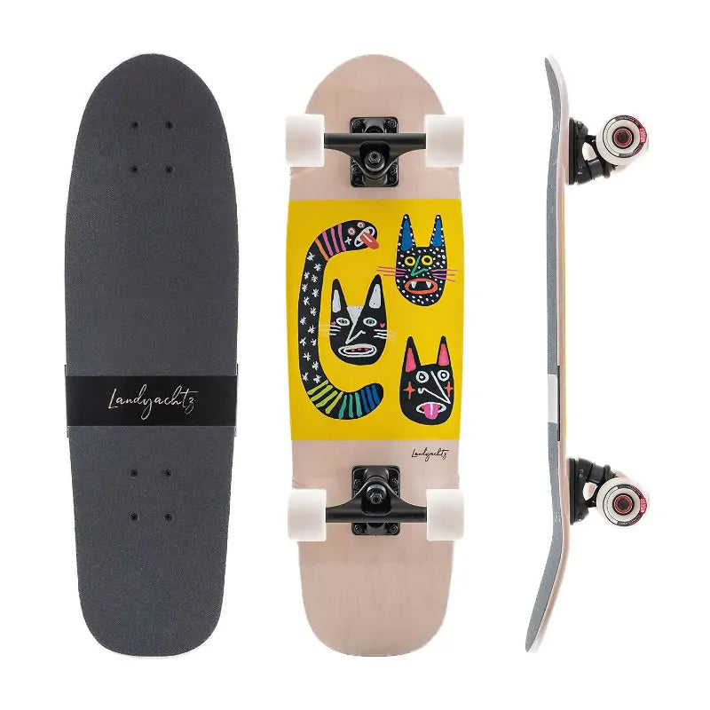 Landyachtz Dinghy Blunt Wild Cats Cruiser Complete - Shrewsbury Skateboard Shop - Wake2o