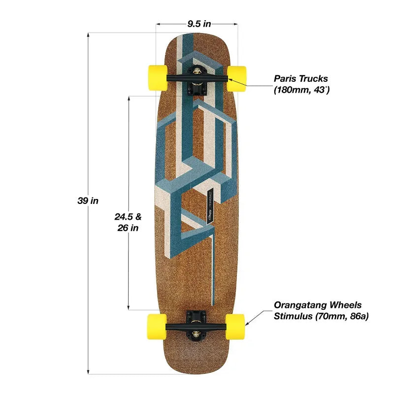 Loaded Basalt Tesseract Longboard Complete - Freeride & Freestyle - Wake2o