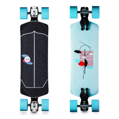 Loaded Tangent Longboard Complete - Paired With Orangatang Dad Bod Wheels, Loaded Zee Brackets and Paris Trucks - Best LDP and Cruising Longboard - Shrewsbury Skateboard Shop - Wake2o