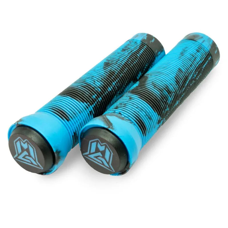 MGP Swirls Grind Scooter Grips 150mm Black/Blue - Replacement Handle Bar Grips - Scooter Shop - Wake2o