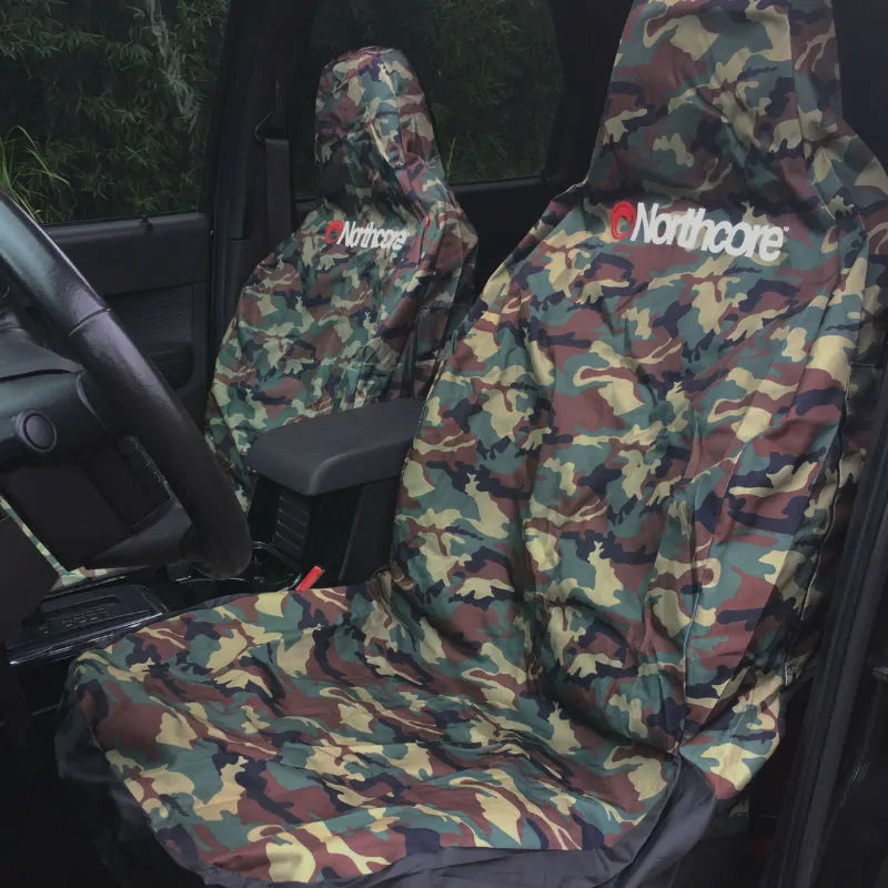 Northcore Single Van and Car Seat Cover In Camo - Water Resistant - Side Airbag Compatible - Van and Car Accessories - Wake2o