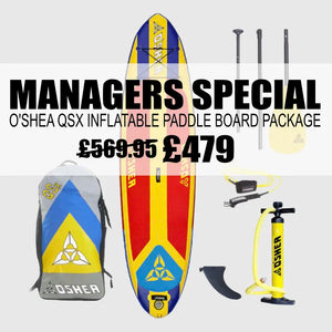 Oshea QSX Inflatable Paddle Board Managers Special - SUP Sale - Wake2o UK