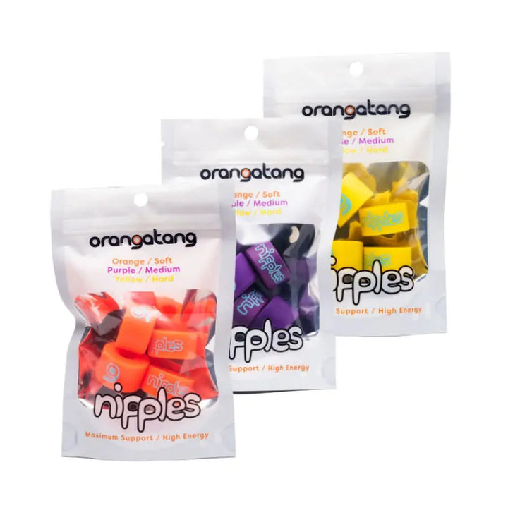 4 Roues Orangatang Nipples Double Barrel Orange (soft) Pour Longboard - Neuves