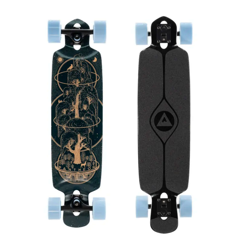 Shop Pantheon Classic Longboard Complete - Paired With Pantheon Karma Wheels and Stylus Trucks - Shrewsbury Skateboard Shop - Wake2o