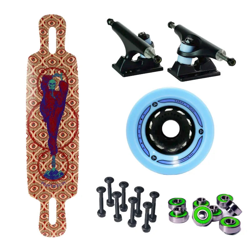 Pantheon Ember Freestyle Longboard Complete - Karma Setup - Shrewsbury Longboard Shop - Wake2o