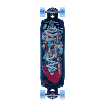 Pantheon Nexus 2025 FG Ruins Graphic Longboard Complete With Pantheon Karma Wheels - Shrewsbury Skateboard Shop - Wake2o