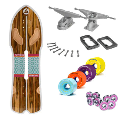 Pantheon Shuriken Surf skate Complete featuring Carver C7 Surfskate Trucks For The authentic Surf Like Feel - Wake2o