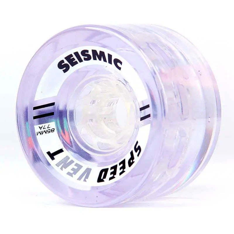 Seismic Speed Vent 85mm 77a Longboard Wheels Premium Clear Formula In Purple - Shrewsbury Skateboard Shop - Wake2o