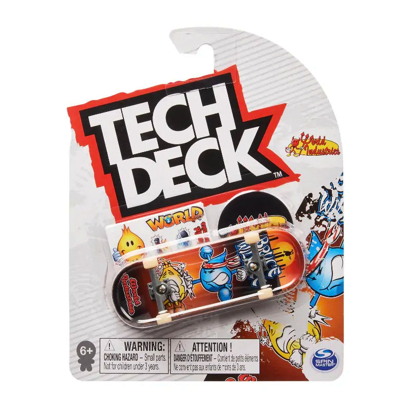 Tech Deck 96mm Fingerboard - M44 Series - World Industries - Toy Miniature Skateboards - Wake2o
