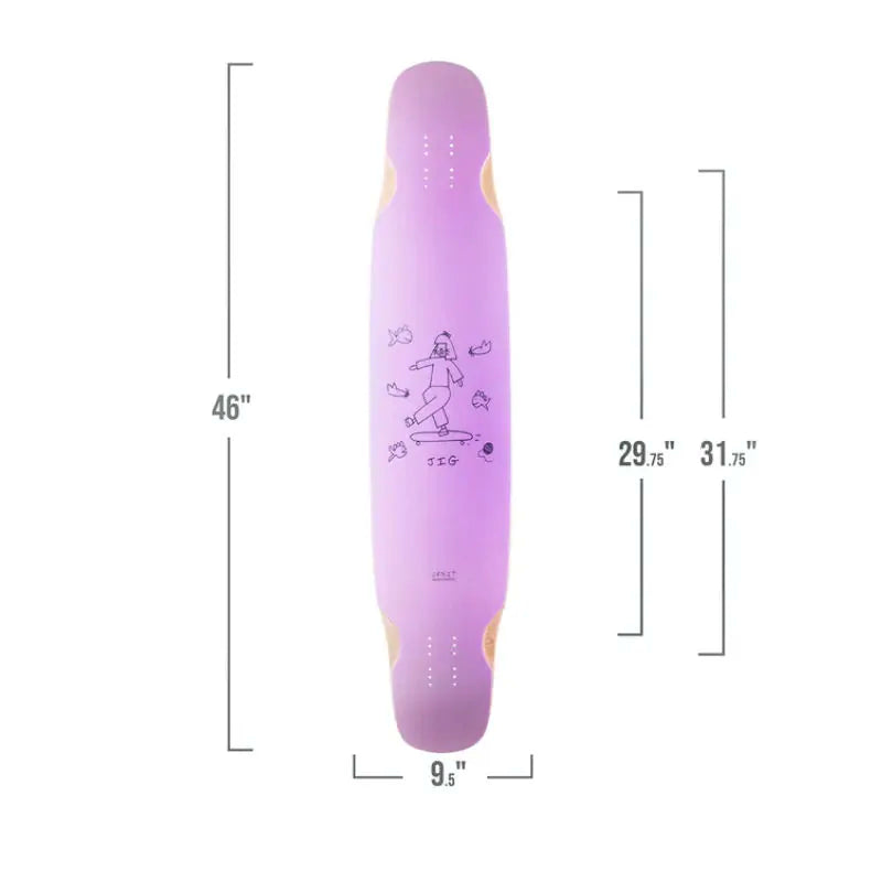 Zenit Jig 3.0 Longboard Deck - The Best Deck For Freeride, Dancing and Cruising Longboarding - Shrewsbury Skateboard Shop - Wake2o UK