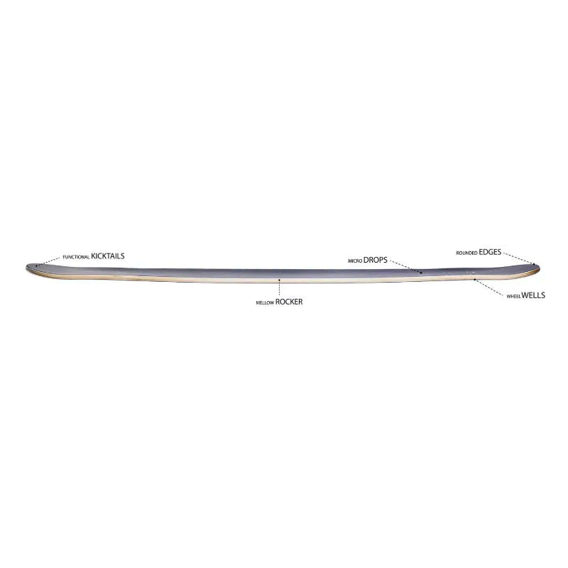 Zenit Judo 2.0 Longboard Deck - The Best longboard For Dancing - Shrewsbury Skateboard Shop - Wake2o UK
